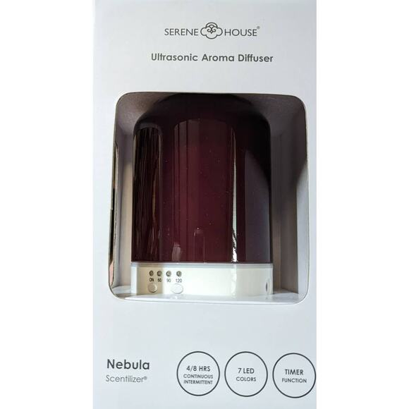 Serene Home Other - Serene Home Nebula Scentilize Purple White Essential Oil Diffuser Home Fragrance